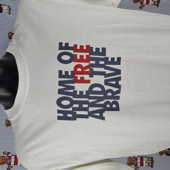 Vintage Perry Ellis America spellout graphic XL Big single stitch white t-shirt - Picture 1 of 6